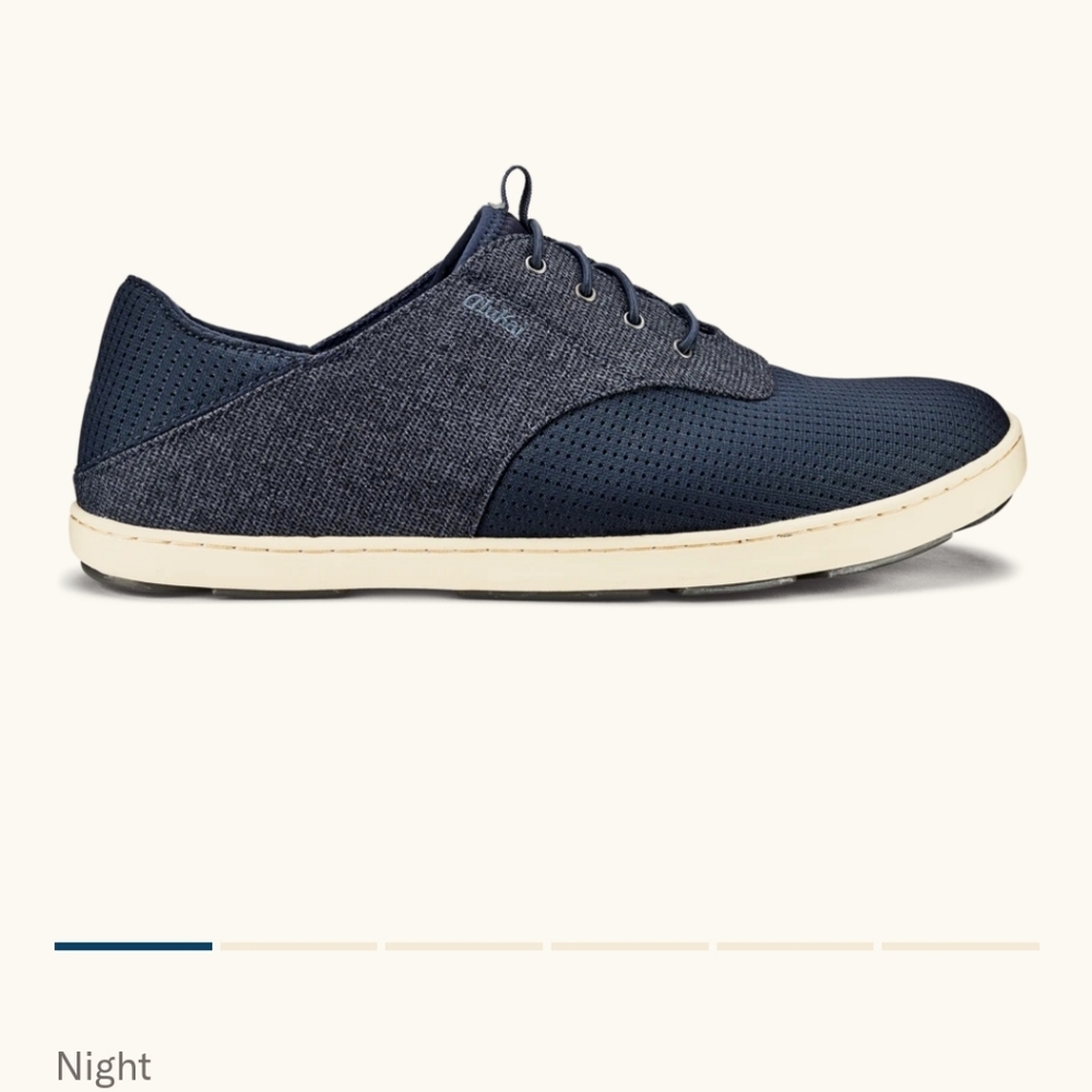 OluKai Nohea Moku No Tie Boat Shoes, size 10.5, Color Night